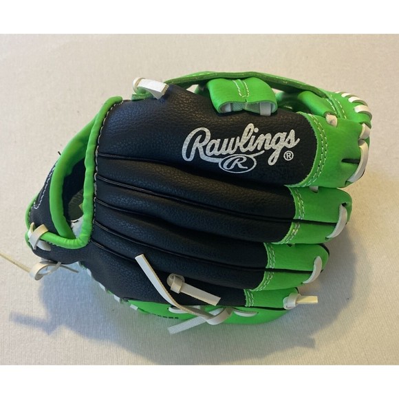 RAWLINGS 9 INCH ( PL90LG)) PLAYERS SERIES - LEFT HAND THROW - GREEN & BLACK - Picture 2 of 6